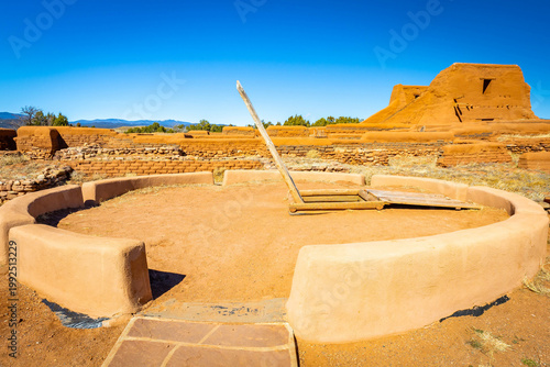 Tableau sur toile Ancestral Puebloan and Pecos Ruins at Pecos National Historical Park New Mexico