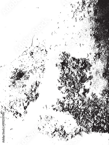 Black and White Gritty Grunge Texture Overlay Background