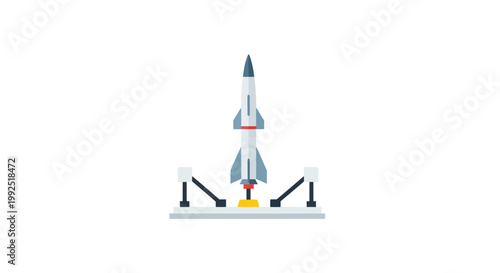 Rocket Launch Pad Ready for Space Exploration Adventure.
