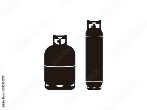 propane gas cylinder design, vector illustration, isolated on transparent background