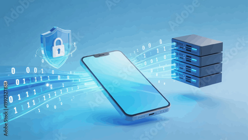 Smartphone data transfer with security