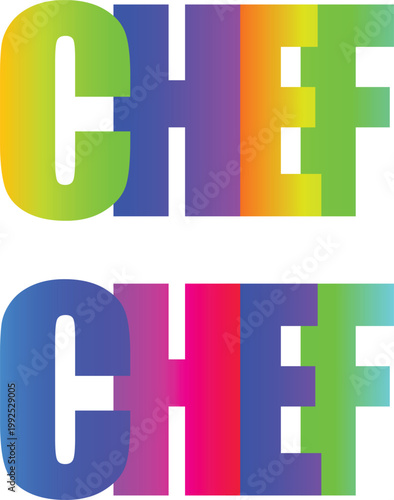 Bold, multicolored 