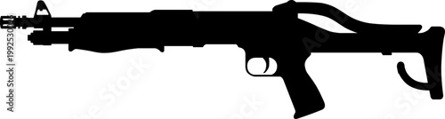 SPAS 12 shotgun silhouette vector illustration