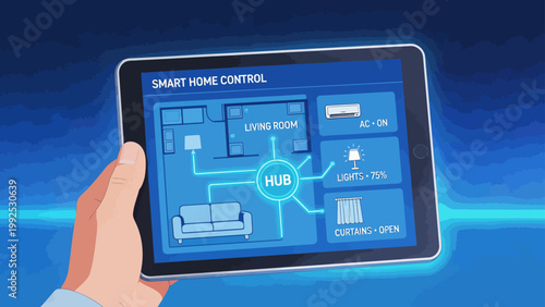 Smart home control on tablet