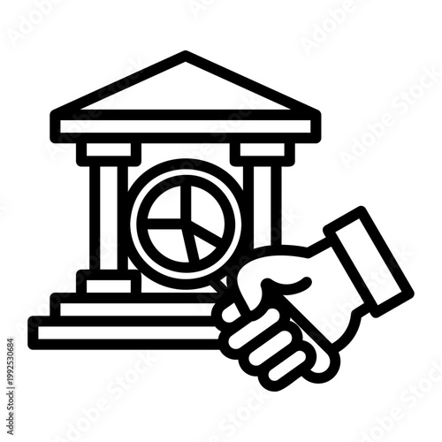 government Line Icon