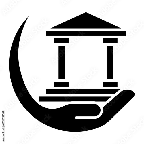 banking service Solid icon