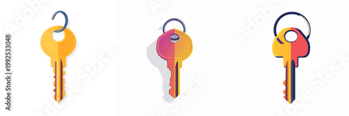 Key Security Access Concepts Presented in a Modern Digital Illustration Style