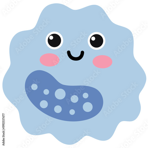 Cute Blood Cell Basophil Illustration