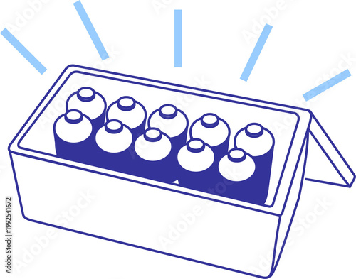 現場の熱中症対策のイラスト