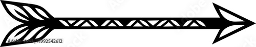 Minimal tribal arrow vector