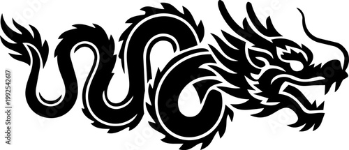 Dragon head profile graphic