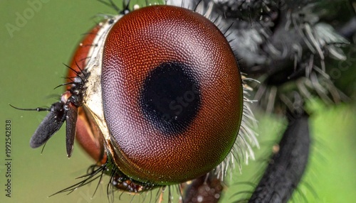 Extreme Close-Up of a Flys Eye - Intricate Details and Textures.