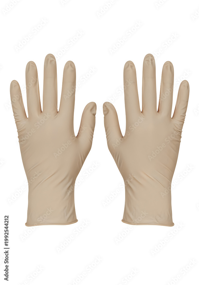 Obraz premium A pair of green and gray gloves