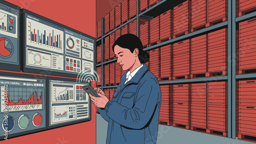 Businessman Analyzing Financial Data Charts.