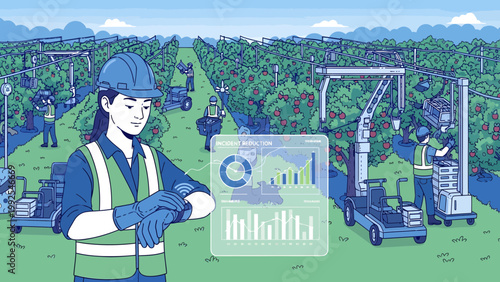 Industrial worker in safety gear.