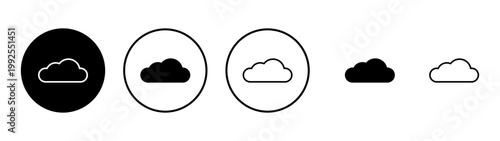 Cloud icon vector. cloud sign and symbol