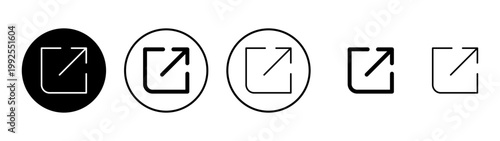 External link icon vector. link sign and symbol. hyperlink symbol