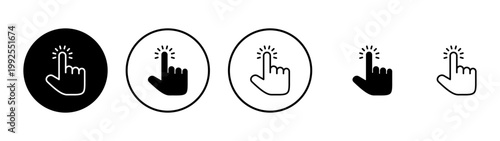 Hand cursor icon vector. cursor sign and symbol. hand cursor icon clik