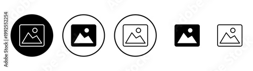 Picture icon vector. photo gallery sign and symbol. image icon