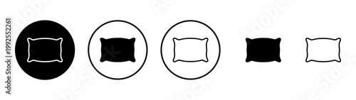 Pillow icon vector. Pillow sign and symbol. Comfortable fluffy pillow