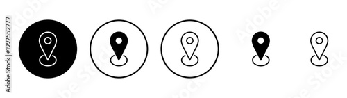 Pin icon vector. Location sign and symbol. destination icon. map pin