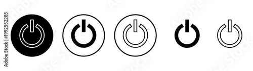 Cuadro en lienzo Power icon vector. Power Switch sign and symbol. Electric power