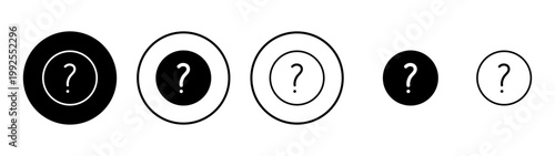 Question icon vector. question mark sign and symbol