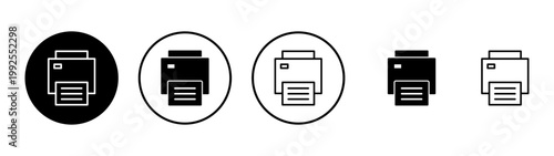 Print icon vector. printer sign and symbol