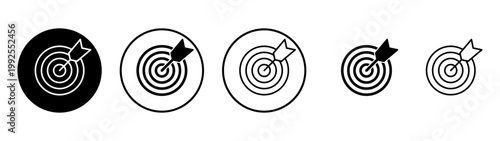 Target icon vector. goal icon vector. target marketing sign and symbol