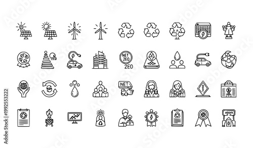 Pet and veterinary line icons set dog cat paw vaccine pet care vector eps10