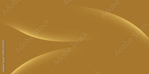 Minimalist gold design with layered smooth waves, perfect for luxury branding and presentations.