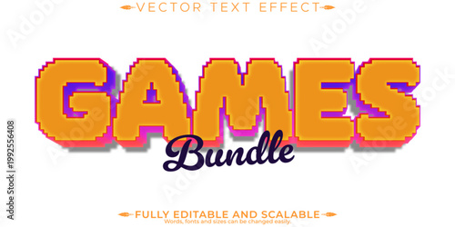 Game legend text effect, editable gaming and cyber text style