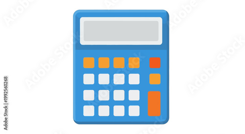Essential digital calculator icon for precise mathematical computations and financial planning, representing modern technology and analytical tools for everyday use and education