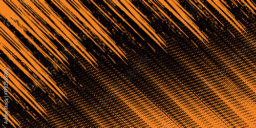 orange black brush Car sticker wrap pattern banner abstract sporty lines black orange color combination grunge brush modern pattern racing motorsport design.vector illustration. eps 10