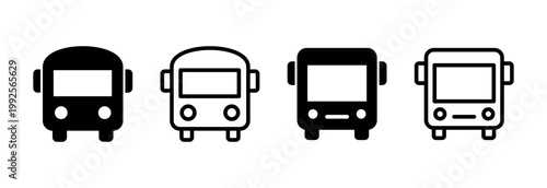 Bus icon vector illustration. bus sign and symbol. transport symbol