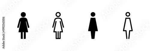 Female icon vector illustration. woman sign and symbol