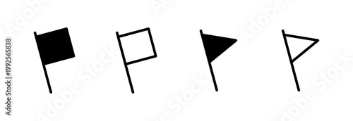 Flag icon vector illustration. Gps location pin map. Location marker symbol.