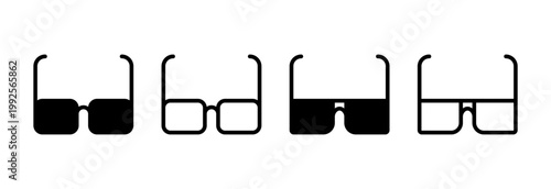 Glasses icon vector illustration. Glasses sign and symbol