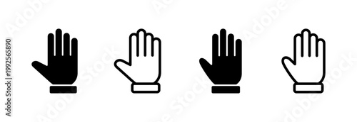 Hand icon vector illustration. hand sign and symbol. hand gesture