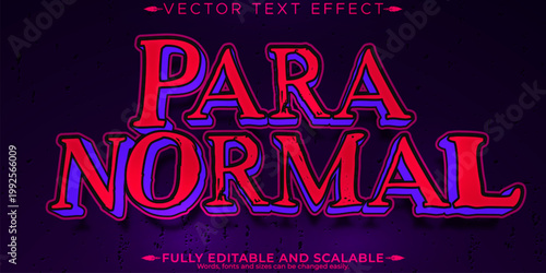 Halloween monster text effect, editable horror and scary text style