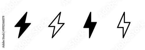 Lightning icon vector illustration. electric sign and symbol. power icon. energy sign