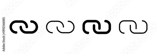 Link icon vector illustration. Hyperlink chain sign and symbol