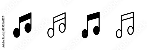 Music icon vector illustration. note music sign and symbol