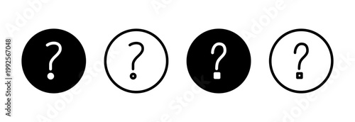 Question icon vector illustration. question mark sign and symbol