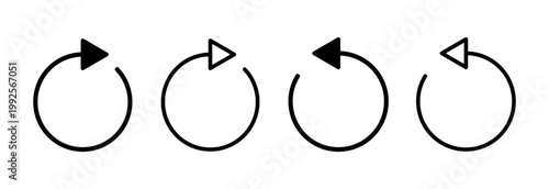 Refresh icon vector illustration. Reload sign and symbol. Update icon.