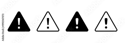 Danger icon vector illustration. attention sign and symbol. Hazard warning attention sign