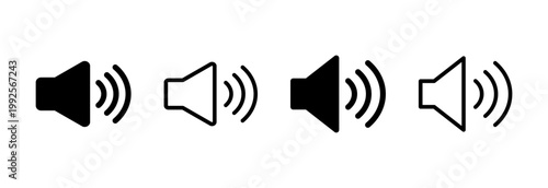 Speaker icon vector illustration. volume sign and symbol. loudspeaker icon. sound symbol