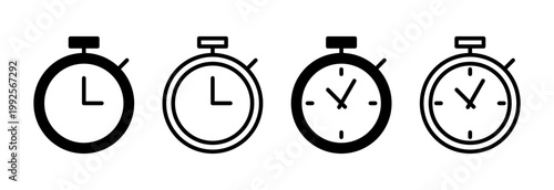 stopwatch icon vector illustration. Timer sign and symbol. Countdown icon. Period of time