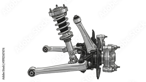 Car Suspension System Parts.