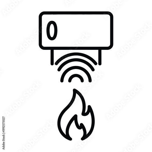 Smart home device with fire alarm notification